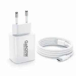 아이홈 국내생산 PD20W GaN C타입 2포트 국산 초고속 충전기 케이블포함