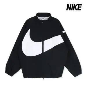 [나이키] 바람막이 NSW 오버사이즈 우븐 자켓 여성 블랙 HV4108-010