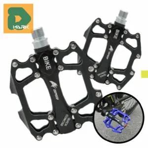 MTB 자전거페달 튼튼한 알루미늄합금 초경량 로드 평페달 접지력 풀세트 블랙 미끄럼방지 교체 베어링 튜닝