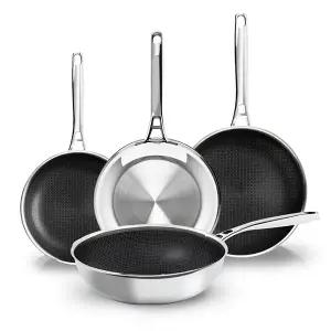 스타리안 스텐 통3중 IH 인덕션 후라이팬 4종 풀세트