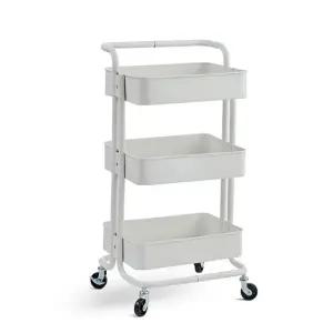 3단 트롤리 다용도 바스켓 선반 이동식 트롤리 틈새 바퀴 수납장 욕실 철재 메쉬 정리 서랍 수납 간이