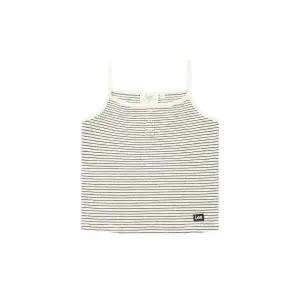 매장정품 LEE 우먼 스트라이프 슬리브리스 골지 티셔츠 아이보리 LE2502ST76IV 237438