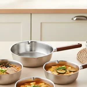 델라고 스텐 통5중 무연마 인덕션 프라이팬 (플렉스팬 24cm)