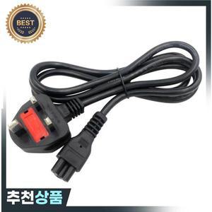 UK Plug Power Cord 영국 메인 C5 Cloverleaf AC 전원 공급 장치 리드 연장 케이블 1.5m 노트북 컴퓨터 LG