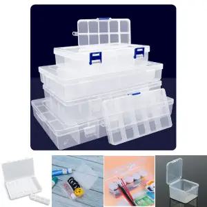 (28칸) 투명 소품수납함/가방/공구/상자/약통/정리함/다용도/부품함/악세사리/보관함/플라스틱/칸막이/수납