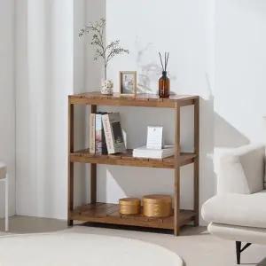 라움 고무나무원목 다용도 3단 800 수납선반장