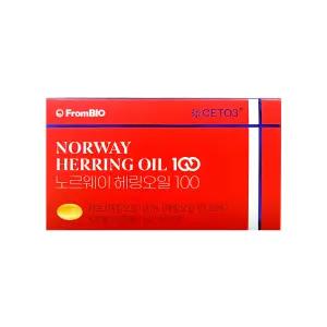 프롬바이오 노르웨이 헤링오일 100 북유럽 오메가11 세토3 30캡슐 1개 -DL-