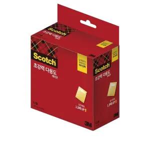 3M 스카치 초강력테이프 세이빙팩 리필12롤18mmx25M/비닐/테이프/하우스/양면/초강력/유치원/다용도/포장용