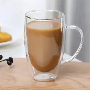 만보샵 러브이츠 이중 유리컵(350ML) 유리글라스