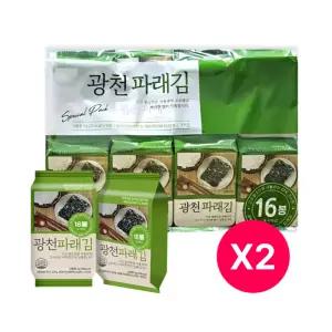 광천파래김 선물세트 4g x 32봉 도시락김 간편 반찬 재래김 설날 명절 선물용세트