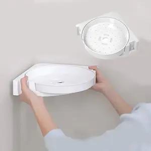 바로착 360 코너선반 2세트 초강력 압착 욕실 화장실 벽 흡착식 무타공 수납 욕실용품정리