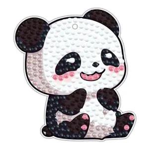 [아트박스]/하비스스퀘어 해피 동물 시리즈 해피 팬더 보석십자수 키링 6x7cm