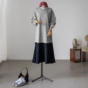 (안나앤플러스) A. 엘라 레이어드 원피스[드레스D1217H04] 빅사이즈