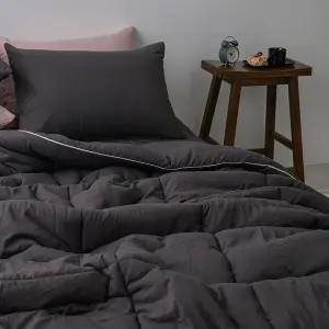 나노 화이바원단 차렵이불 세트 베개 국내산 4컬러