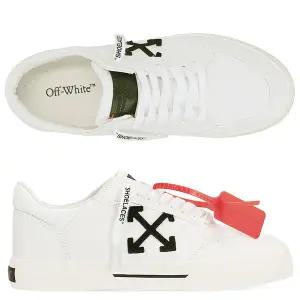 [오프화이트] 뉴 로우 불카나이즈 OMIA293C99FAB002 0110 오프화이트 집 타이 컨버스 남성 스니커즈