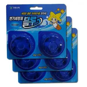 크린스타 양변기용 탈취세정제 6알