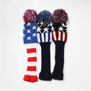 윈터 니트 유틸리티 우드 헤드 커버 겨울 라운딩용 골프 용품