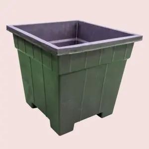 화분 고무 다라 정사각 대형 600 450 화분용 고무화분 분갈이 타공화분 사각화분 텃밭화분