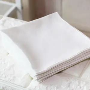 가제원단 국산 면손수건 10장 1세트 출산선물 염색체험용 테두리 색상 8종류