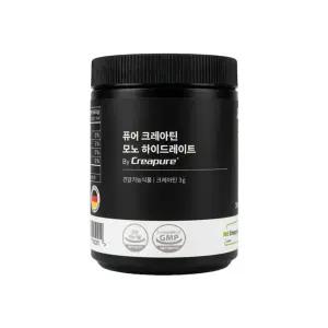 잠백이 퓨어 크레아틴 모노 하이드레이트 300g 1개, 100회분