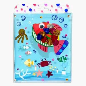 유아미술 어린이용 바닷속 풍경만들기