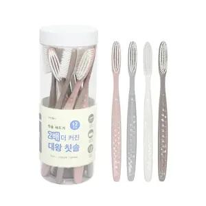 나무이야기 커브형 대왕 칫솔 12개입 칫솔 대왕칫솔 칫솔모 치아