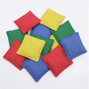 빈백 4색 12개입 컬러 칼라 콩주머니 사방치기 표적 콘홀게임