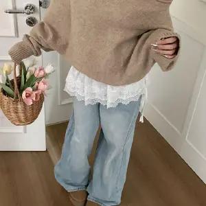 여성 레이스 스커트 레이어드 미니 캉캉 여성 랩 스커트 치마 스커트힙 가리개 커버