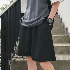 와이드 면반바지 오버핏 루즈 5부 무지 심플 캐주얼 여름데일리코디