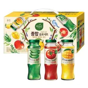 웅진 자연은 종합음료세트 180ml 12병/병음료/병음료수/과일/꼬마/주스병/유리/병주스/쥬스병/유리병