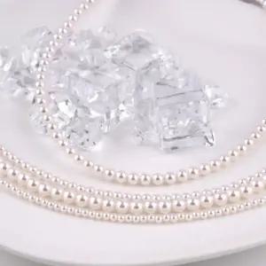 시후주얼리 심플 베이직 화이트진주목걸이 3mm 4mm 5mm 6mm EA644N