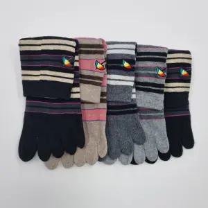 BAL004 아놀드파마 여자 링글 단목 두꺼운 파일 발가락 양말 5족