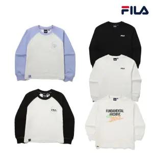 [롯데백화점]휠라 키즈 남,여 아동_기본 이너용 긴팔 티셔츠 5종 택 1