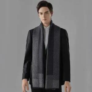 두꺼운 격자 목도리 심플 겨울 아이템 남여공용 패션