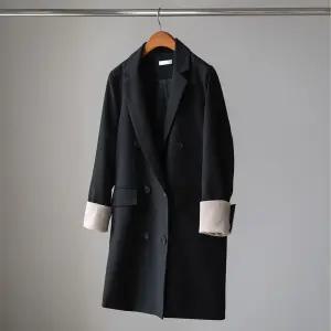 (안나앤플러스) 엘리브 배색 더블 자켓[자켓DFD37] 빅사이즈