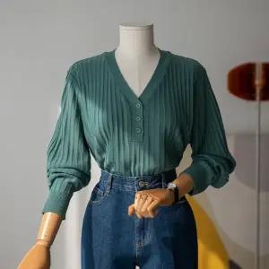 (안나앤플러스) 프롬 브이 골지 니트[니트CSU35] 빅사이즈