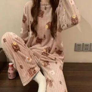 겨울 기모 윈터 수면 극세사 따뜻 여성 파자마 홈웨어 (KYR-WFGB2R0)