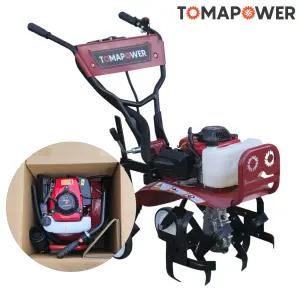 토마파워 소형 관리기 농업용 텃밭 4행정 55cc 미니 경작기