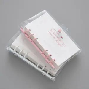 PVC 투명 6공 A6 다이어리 바인더 만년 내지포함/데일리/업무/속지/회사/귀여운/빈티지/감성/플래너/수첩