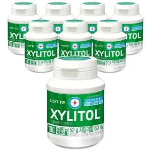 롯데 자일리톨 오리지날 용기 52g x 8개/오리지널/간식/덴탈/디저트/상쾌한/후식/츄잉껌/맛있는/식품/껌