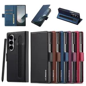 갤럭시 Z폴드 7 6 5 4 3 가죽 카드 지갑 펜 수납 플립 커버 다이어리 거치대 지폴드 제트폴드 폴더 케이스