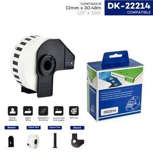 연속 호환 브라더 QL 라벨 프린터 기계 Dk-22214 감열지 12mm x 30.48m