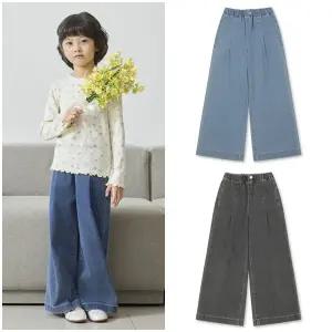 [대구백화점] [탑텐키즈]공용) 와이드 데님 팬츠(MKG1DP2011)