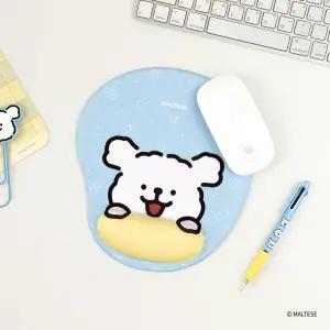 몰티즈 쿠션 마우스 패드 손목 보호 받침 사무실 노트북 캐릭터 손목쿠션