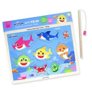 퍼즐놀이완구 낚시 자석 아기상어 이모선물 보육기관 영유아 우드퍼즐 원목