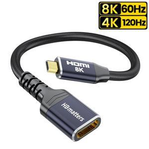 8K 마이크로 HDMI 케이블 4K 120Hz to 2.1 어댑터 라즈베리 파이호환 5/파이 500/카메라/휴대용 모니터 HDR