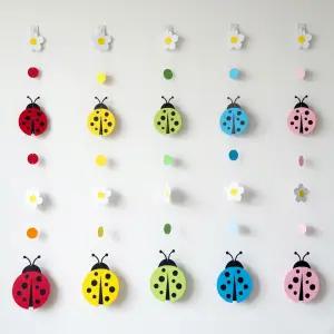 무당벌레 꽃 모빌 어린이집 유치원 카페 초등학교 천장장식 완제품