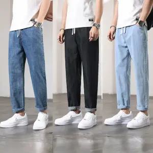 남성 허리밴딩 청바지 봄가을 데일리룩 3색상 학생 직장인 데일리 야외활동