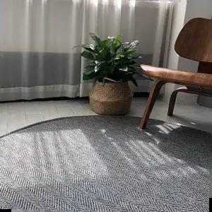 러그 헤링본 원형러그(미니) 침실 서재 인테리어 카펫 매트