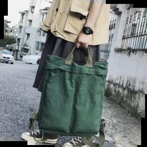 미니백팩 빈티지 스트릿 디자인 남여공용 빅포켓 백팩